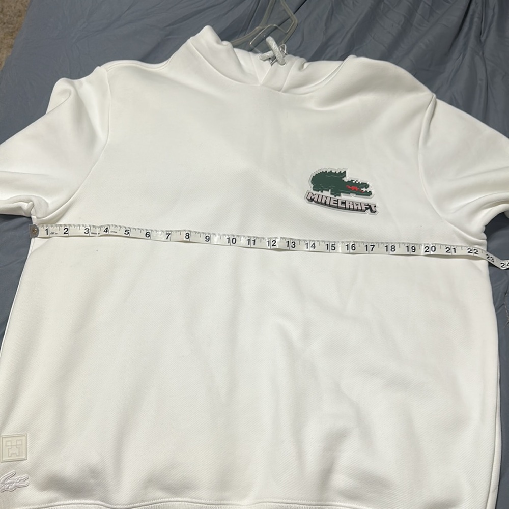 NWT Unisex Lacoste Minecraft white hoodie - Picture 10 of 12